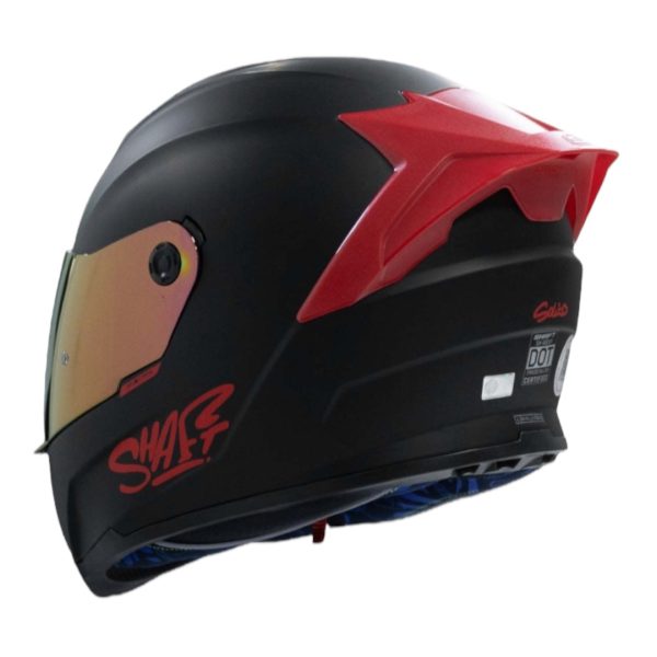 CASCO MOTO SHAFT 502SP SOLID NG RJ INTEGRAL NORMAL DOT ACREDITADO - Imagen 2